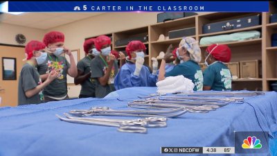 Students get tour ahead of new healthcare-focused high school in West Dallas