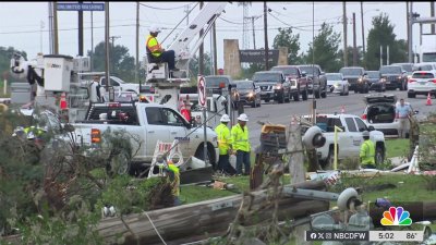 Residents start clean-up after storms move through Temple