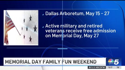 Here's what's going on in North Texas over Memorial Day weekend