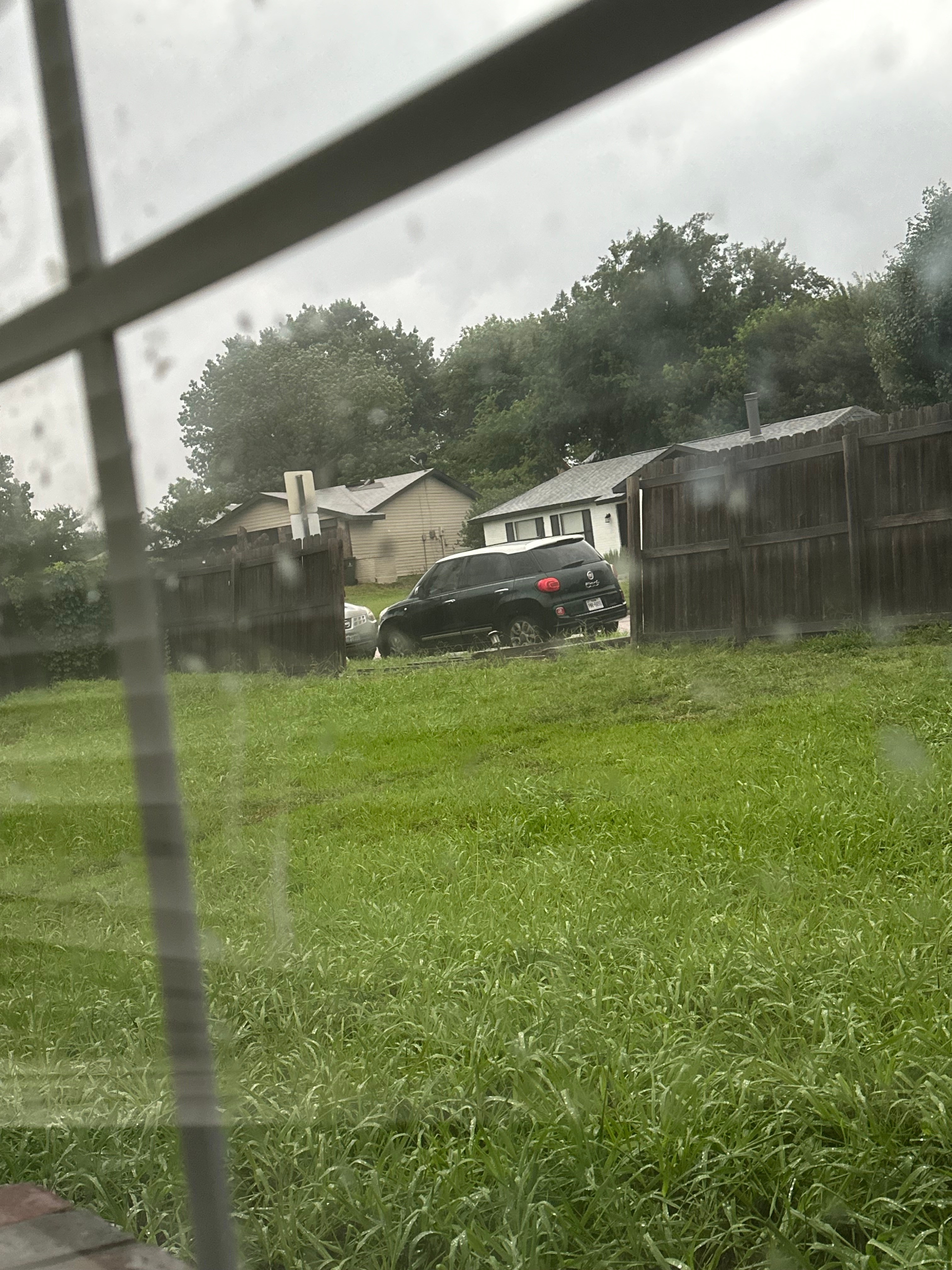 Wind damage from fence