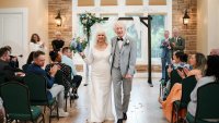 Bride, 88, finally gets to wear wedding dress, veil as she marries her first crush