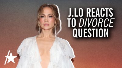 Jennifer Lopez reacts to Ben Affleck divorce question