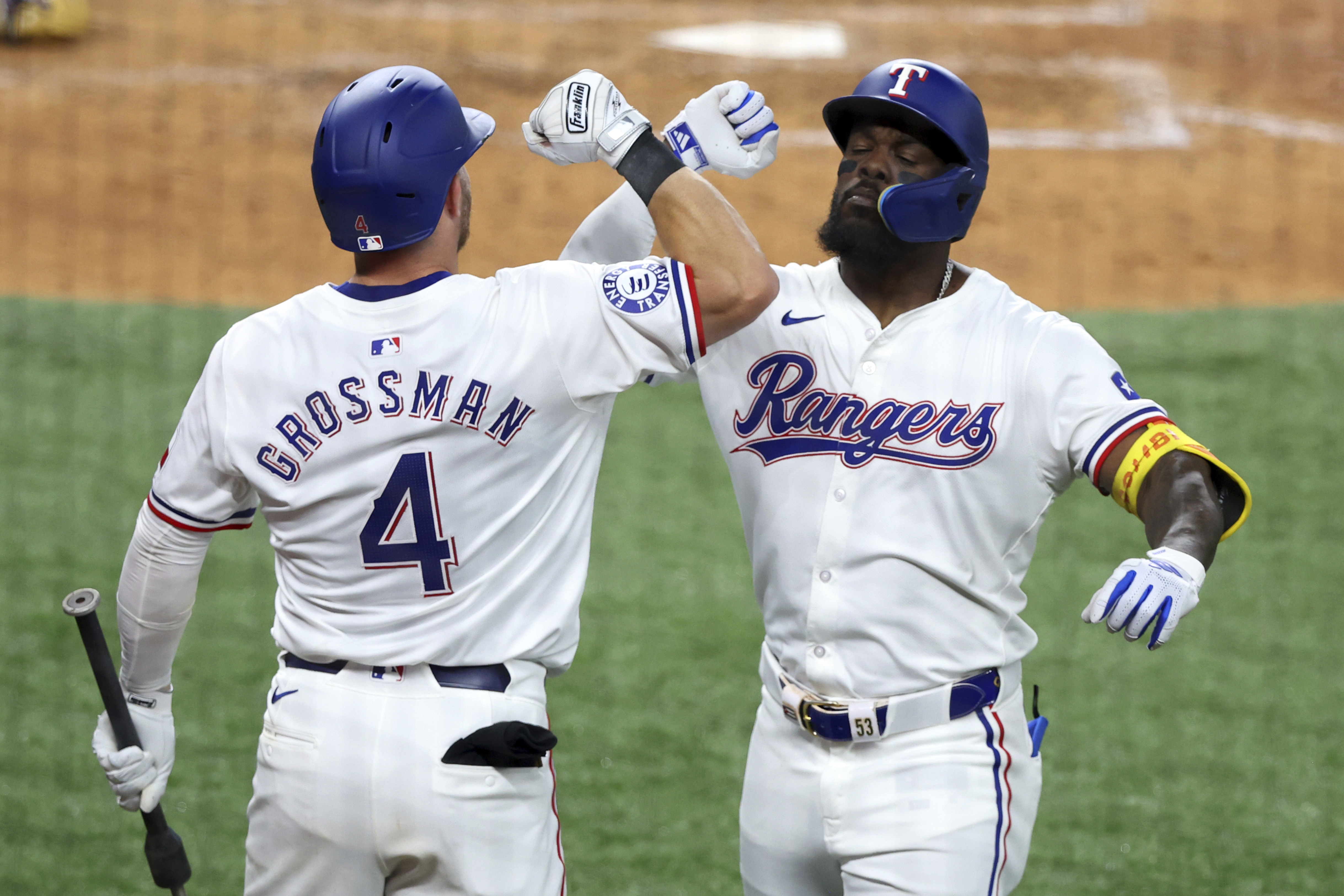 Rangers outlast Angels in 13 innings when Lowe gets hit by pitch