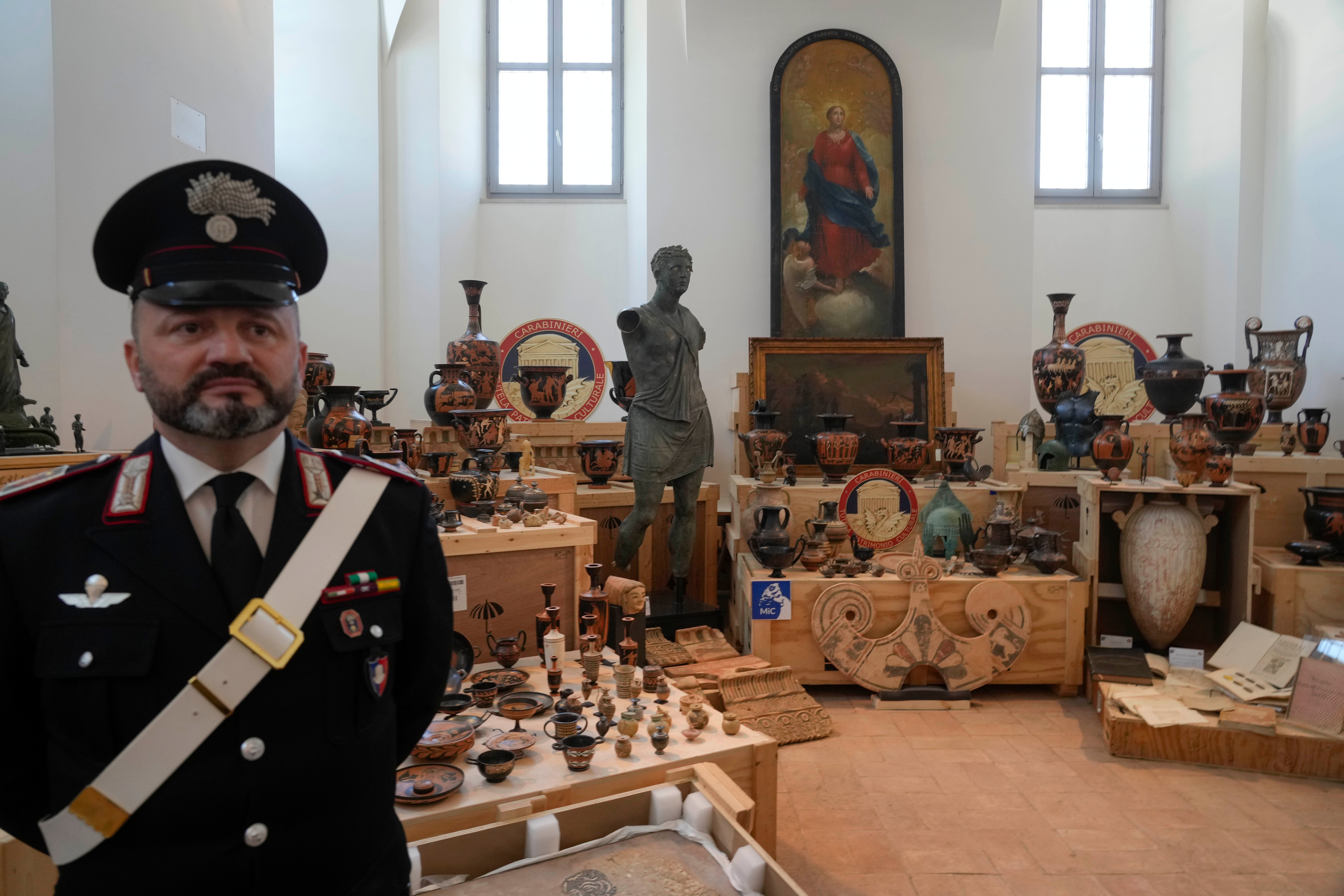 US returns $65 million worth of stolen antiquities to Italy – NBC 5 Dallas-Fort Worth - Vimarsana News