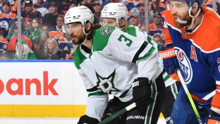 EDMONTON, CANADA – MAY 29: Leon Draisaitl #29 of the Edmonton Oilers battles for position in front of the net against Chris Tanev #3 of the Dallas Stars in Game Four of the Western Conference Final of the 2024 Stanley Cup Playoffs at Rogers Place on May 29, 2024, in Edmonton, Alberta, Canada.