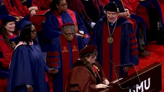 Opal Lee at SMU commencement ceremony.