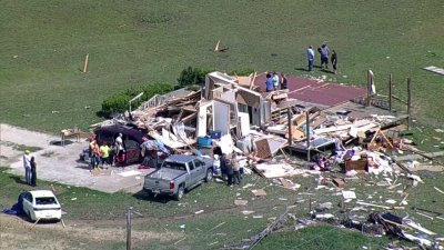 Chopper surveys damage in Cooke and Denton counties