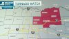 LIVE RADAR: Tornado Warning for Hunt County, Tornado Watch until 2 a.m.