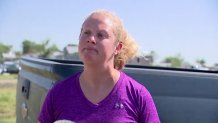 Mary Chenault says she and her husband left with the dogs and horses and returned to find they'd need to rebuild their home.