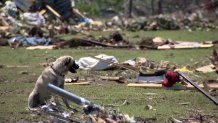 Damage done by a tornado that touched down in Valley View, Texas, May 26, 2024.