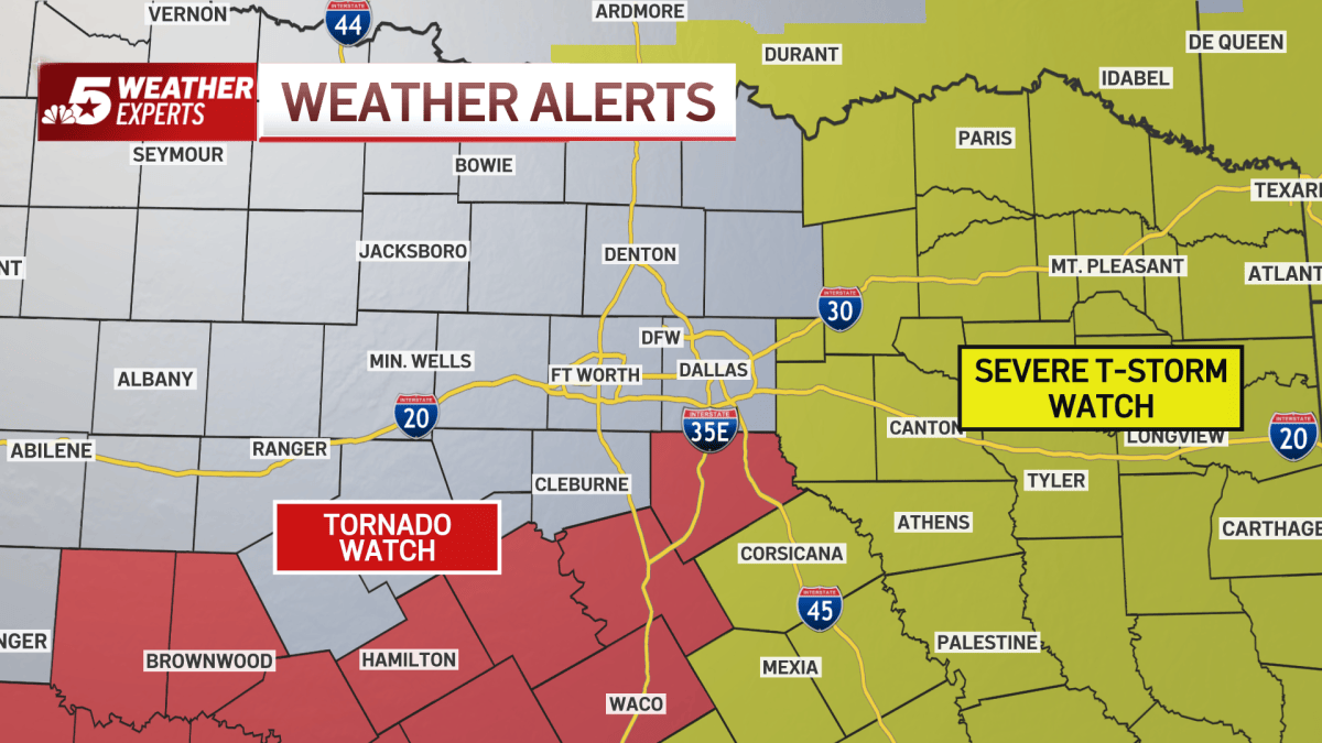 Severe weather possible across North Texas Thursday – NBC 5 Dallas-Fort ...