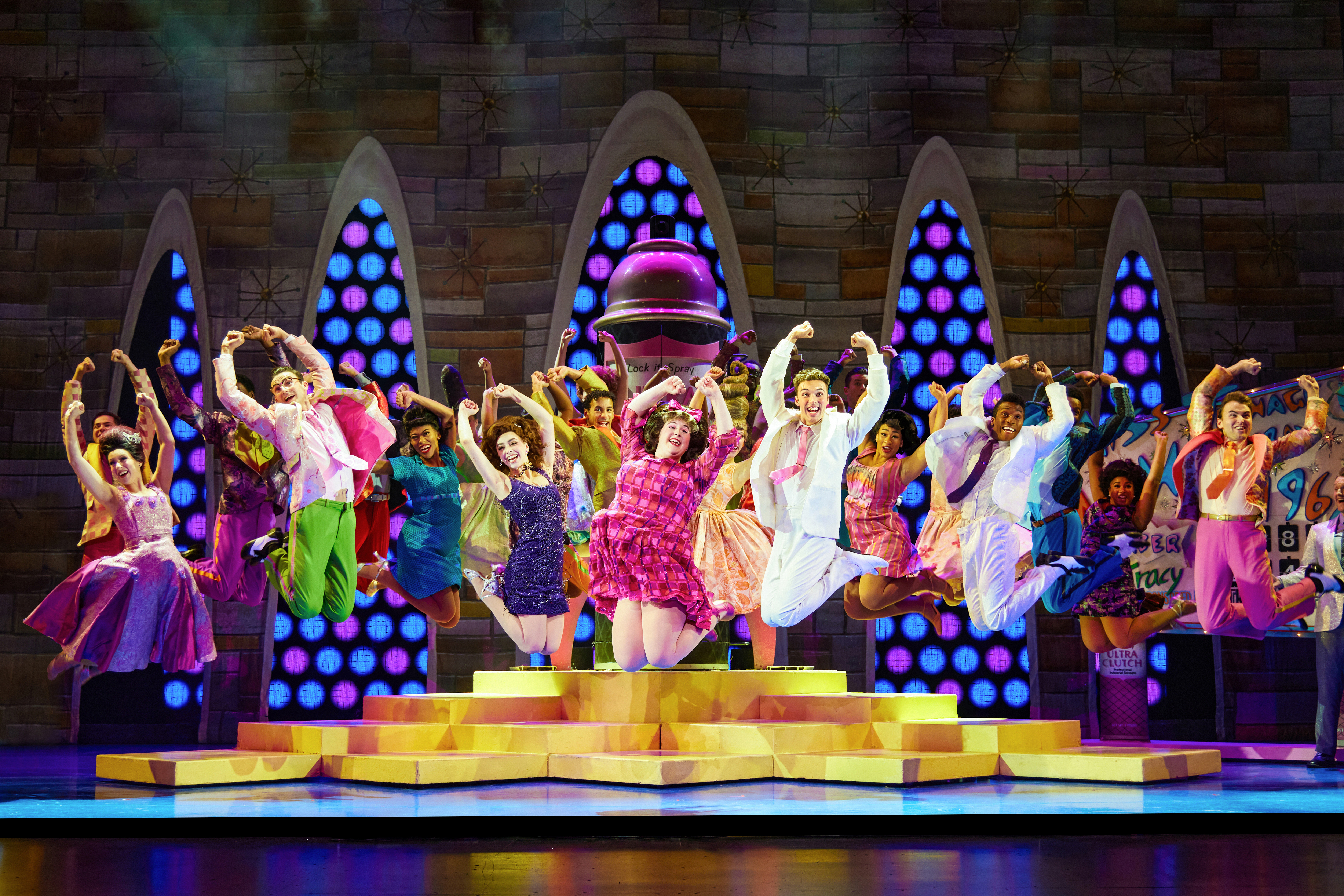 “You Can't Stop The Beat” (Nov 23) - (center) Caroline Eiseman as “Tracy Turnblad” and Company in Hairspray