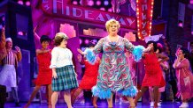 “Welcome to the 60s” (Nov 23) - (from L) Caroline Eiseman as “Tracy Turnblad,” Greg Kalafatas as “Edna Turnblad” and Company in Hairspray.