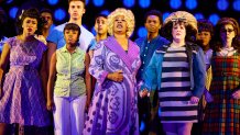 “I Know Where I’ve Been” (Nov 23) - (center) Deidre Lang as “Motormouth Maybelle” and the Company of Hairspray.