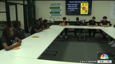 Student athletes in Mesquite ISD form bond at book club