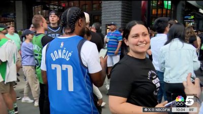 Mavs fans show up in Boston for Game 2
