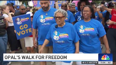 Opal Lee celebrates Juneteenth with ‘Opal's Walk for Freedom'