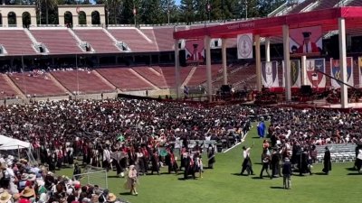 Stanford students stage walkout at graduation