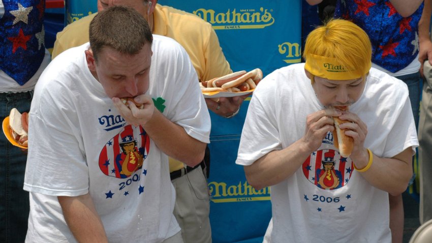 Joey Chestnut and Takeru Kobayashi