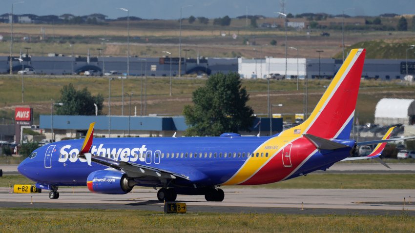 FILE – A Southwest Airlines jetliner waits on a runway for departure from Denver International Airport Friday, Sept. 1, 2023, in Denver. Activist shareholder Elliott Investment Management has taken a $1.9 billion stake in Southwest Airlines. The investment firm said Monday, June 10, 2024, that Southwest failed to keep up with other airlines and suffers from outdated technology and operations. (AP Photo/David Zalubowski, File)