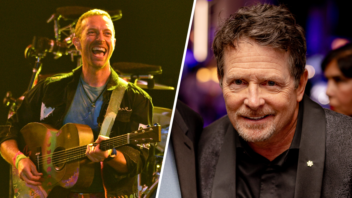 Michael J. Fox plays guitar with Coldplay at Glastonbury NBC 5 Dallas