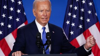 U.S. President Joe Biden speaks at a press conference during NATO’s 75th anniversary summit, in Washington, U.S., July 11, 2024.