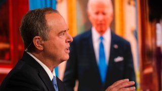 Rep. Adam Schiff (D-CA) appears on “Meet the Press” in Washington D.C., Sunday July 7, 2024. 