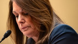 United States Secret Service Director Kimberly Cheatle testifies before the House Oversight and Accountability Committee during a hearing at the Rayburn House Office Building on July 22, 2024 in Washington, DC. 