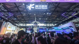 Tencent Games was one of the exhibitors at ChinaJoy in Shanghai on July 26, 2024.