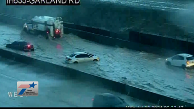 Flooding on 635 in Dallas causes problems for drivers