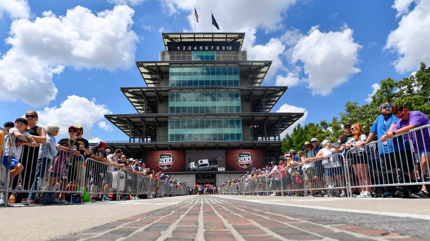 A general view of the Indianapolis Motor Speedway Pagoda