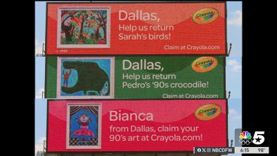 Why billboards feature decades old Crayola artwork