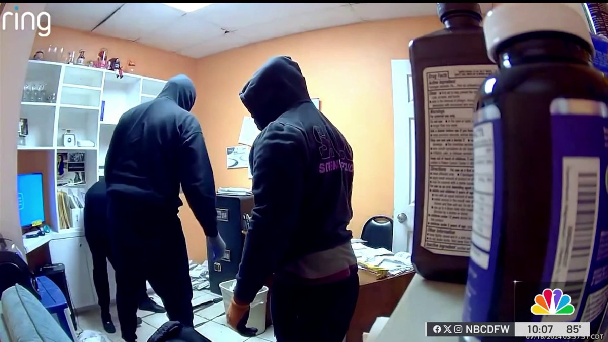 Suspects caught on camera robbing Grand Prairie business – NBC 5 Dallas ...