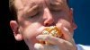 Instead of Coney Island, Joey Chestnut stuffs his face against four soldiers at Fort Bliss