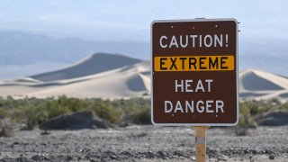 Extreme heat wave in Death Valley of California