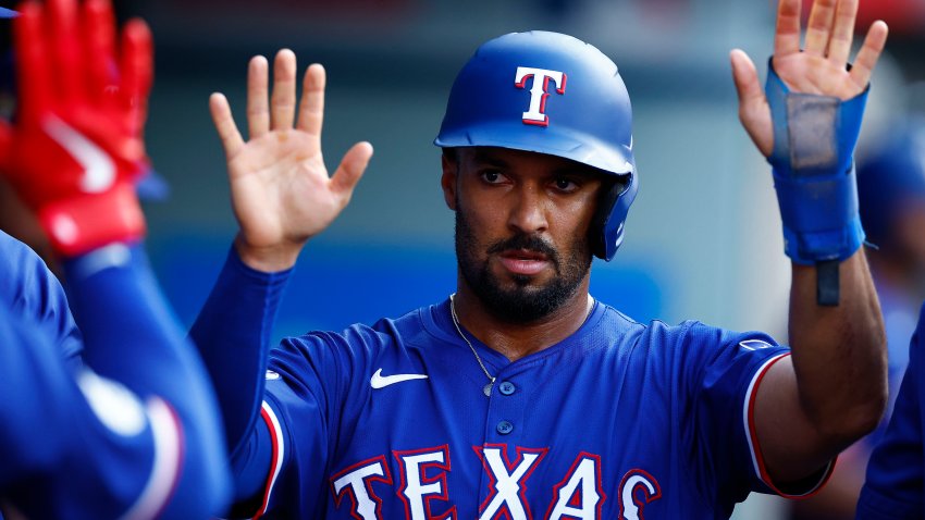 ANAHEIM, CALIFORNIA – JULY 09:  Marcus Semien #2 of the Texas Rangers in the third inning at Angel Stadium of Anaheim on July 09, 2024 in Anaheim, California.