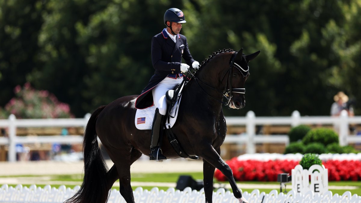 2024 Olympics Blood on horse leg drops Team USA from dressage NBC 5 2024 Olympics Blood on horse leg drops Team USA from dressage NBC 5