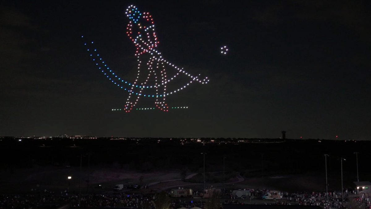 AGT ‘golden buzzer’ winning company flies July 4th drone show NBC 5