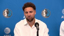 NBA Klay Thompson joins the Dallas Mavericks, Tuesday, July 9, 2024.