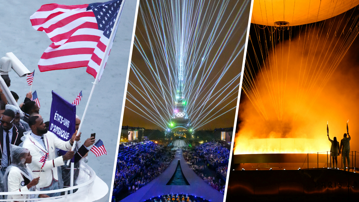 See Pictures from the opening ceremony of the 2024 Paris Olympics NBC