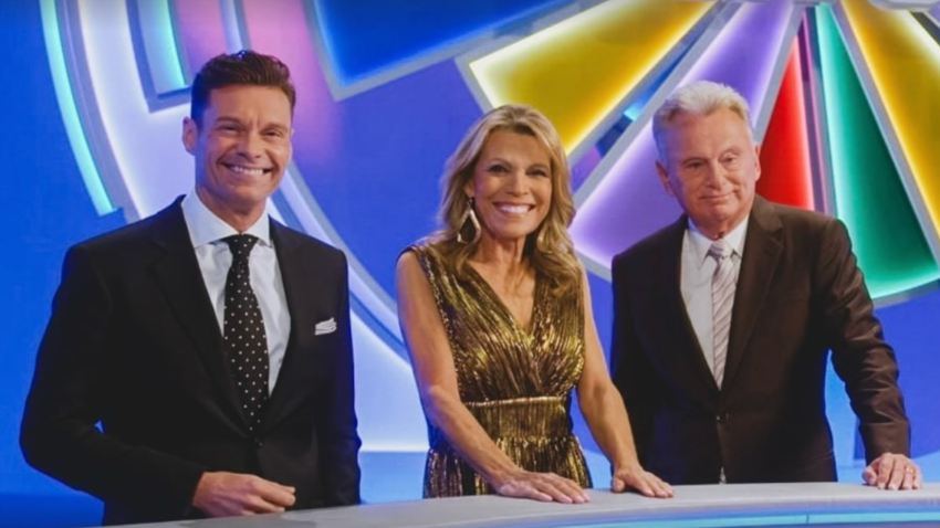 Ryan Seacrest, Vanna White and Pat Sajak.