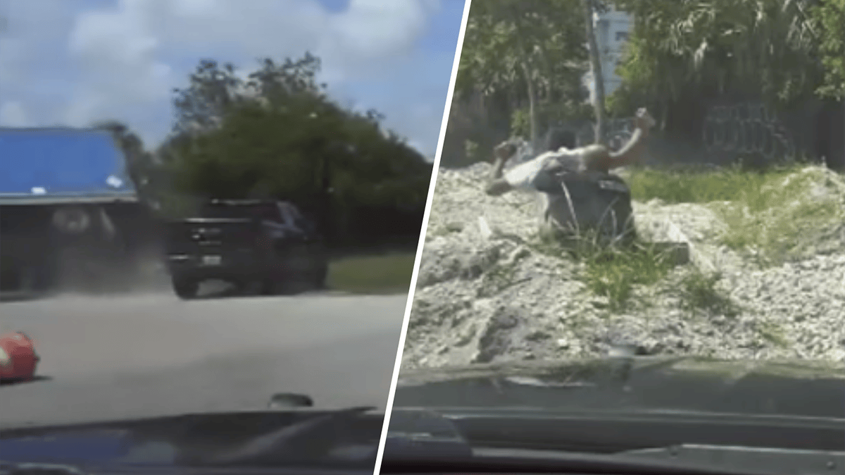 Dashcam video shows wild Miami-Dade chase that ended in rollover crash ...
