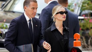 Hunter Biden, son of U.S. President Joe Biden, and his wife Melissa Cohen Biden arrive at the federal court during his trial on criminal gun charges in Wilmington, Delaware, on June 5, 2024.