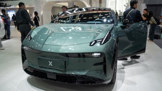 GUANGZHOU,CHINA – NOVEMBER 24: A ZEEKR X is on display during the 2023 Guangzhou International Automobile Exhibition at China Import and Export Fair Complex on November 24, 2023 in Guangzhou, Guangdong province of China. (Photo by Stringer/Anadolu via Getty Images)