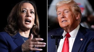 Vice President Kamala Harris, left, and former President Donald Trump