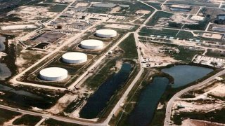 The Strategic Petroleum Reserve (SPR) Bryan Mound storage facility located in Brazoria County, Texas, is one of four sites that make up the country’s oil reserve. 