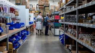 Shoppers at the Econ World Trading restaurant equipment warehouse/distribution facility in Fremont, California, US, on Thursday, Aug. 1, 2024. 