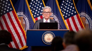 Federal Reserve chair Jerome Powell speaks at a news conference on July 31, 2024 in Washington, DC.