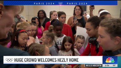 Gymnast Hezly Rivera returns to North Texas as gold medalist