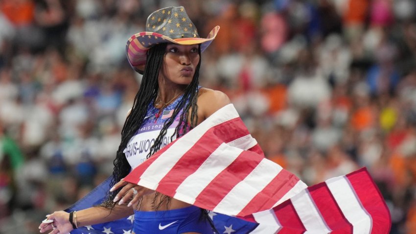 HIGHLIGHTS: Tara Davis-Woodhall wins gold in women's long jump